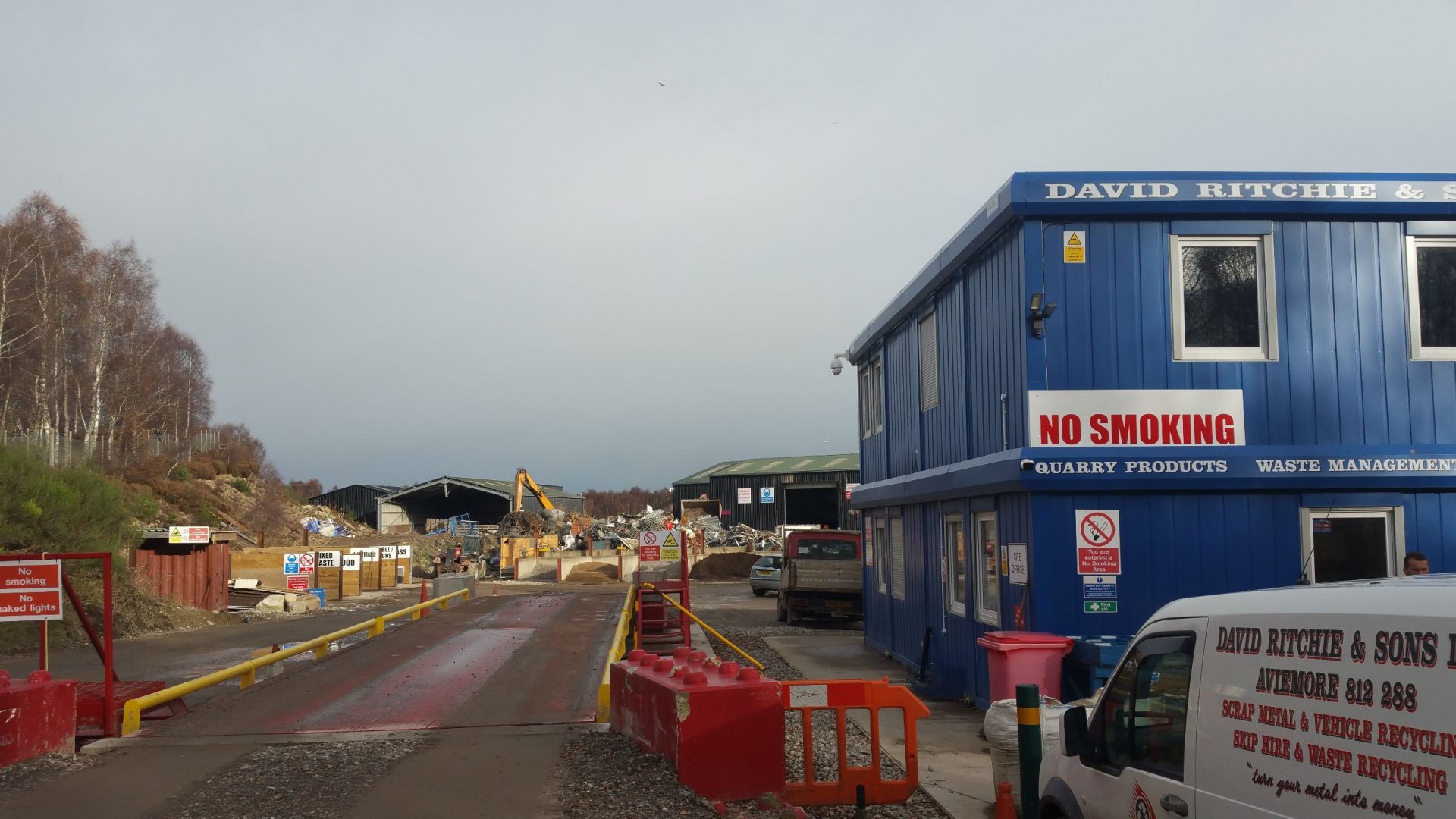 Site office and weigh bridge